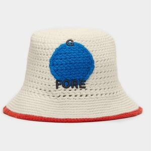 NEW G/FORE Crochet Bucket Hat snow 100% cotton 462mn
NWT